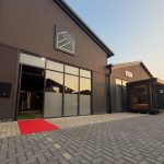 Lytham Exterior Spaces showroom building with red carpet
